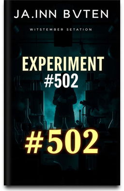 A book cover for a novel titled 'Experiment #502'