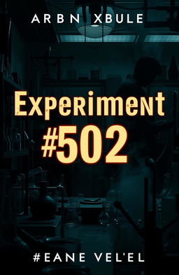 A book cover for a novel titled 'Experiment #502'