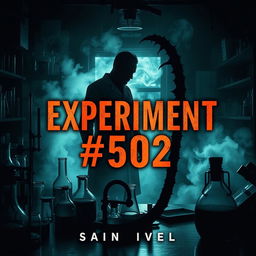 A book cover for a novel titled 'Experiment #502'