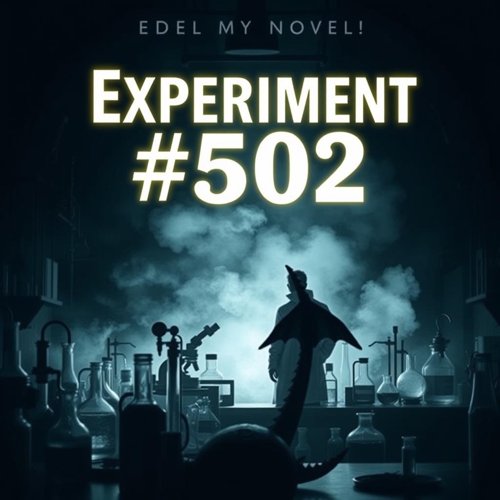 A book cover for a novel titled 'Experiment #502'