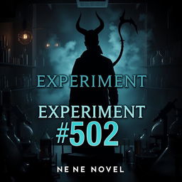 A book cover for a novel titled 'Experiment #502'