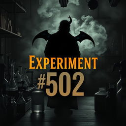 A book cover for a novel titled 'Experiment #502'