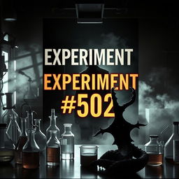 A book cover for a novel titled 'Experiment #502'