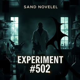 A book cover for a novel titled 'Experiment #502'