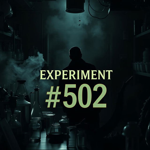 A book cover for a novel titled 'Experiment #502'