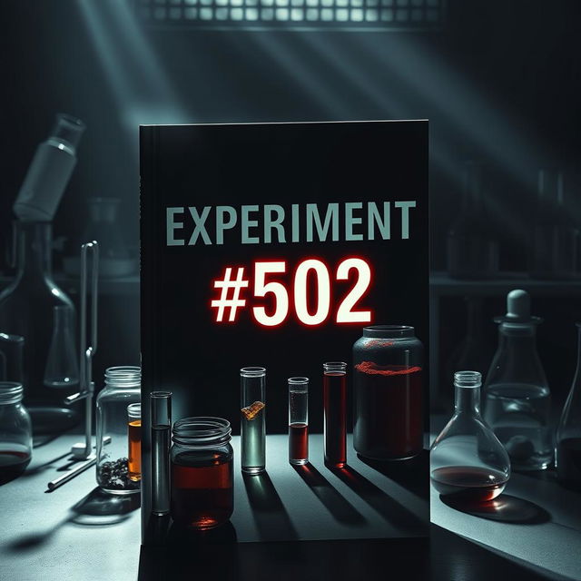 A book cover for a novel titled 'Experiment #502'