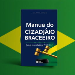 A book cover design featuring the title 'Manual do Cidadão Brasileiro: Descomplicando o Artigo 5°'