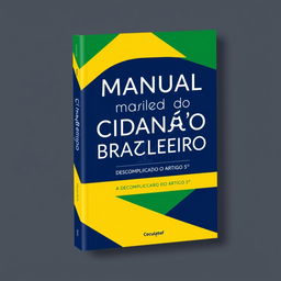 A book cover design featuring the title 'Manual do Cidadão Brasileiro: Descomplicando o Artigo 5°'