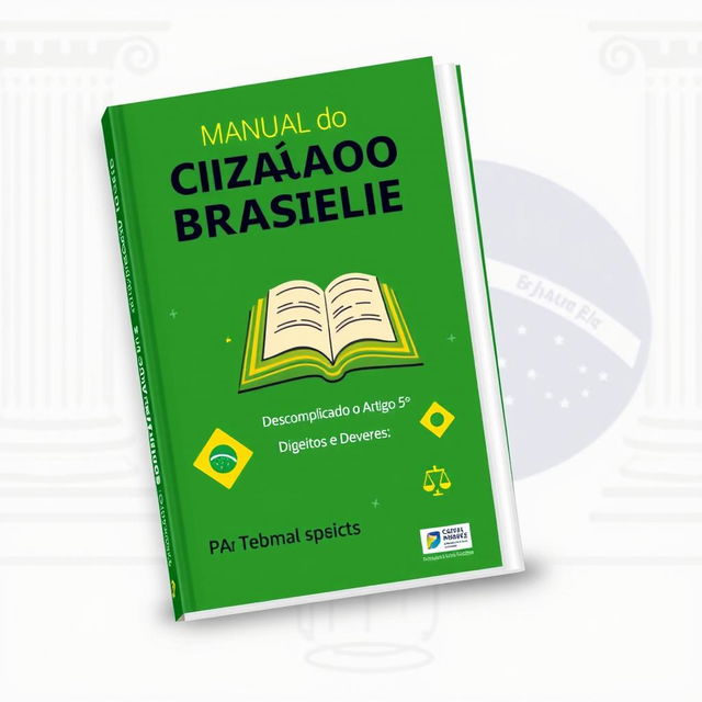 A book cover for 'Manual do Cidadão Brasileiro: Descomplicando o Artigo 5°