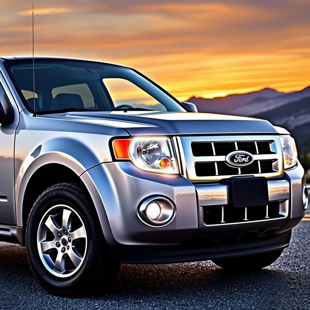 A 2010 Ford Escape car with the unique feature of Ford Bronco Sport headlamps