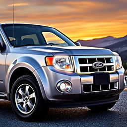 A 2010 Ford Escape car with the unique feature of Ford Bronco Sport headlamps