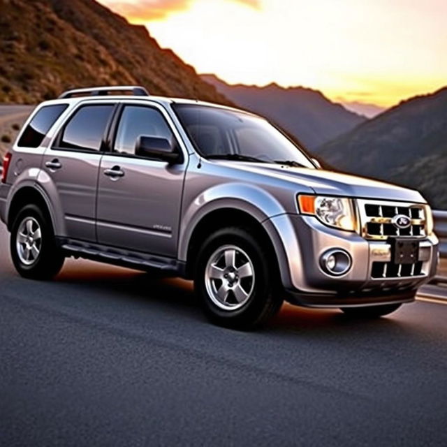 A 2010 Ford Escape car with the unique feature of Ford Bronco Sport headlamps