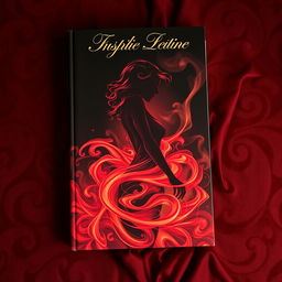 A tantalizing and alluring book cover design featuring an abstract silhouette of a sensual woman