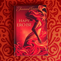 A tantalizing and alluring book cover design featuring an abstract silhouette of a sensual woman