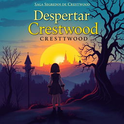 A book cover for the first volume, "Despertar," in the saga Segredos de Crestwood