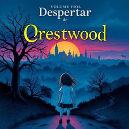 A book cover for the first volume, "Despertar," in the saga Segredos de Crestwood