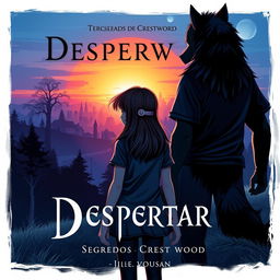 A book cover for the first volume, "Despertar," in the saga Segredos de Crestwood