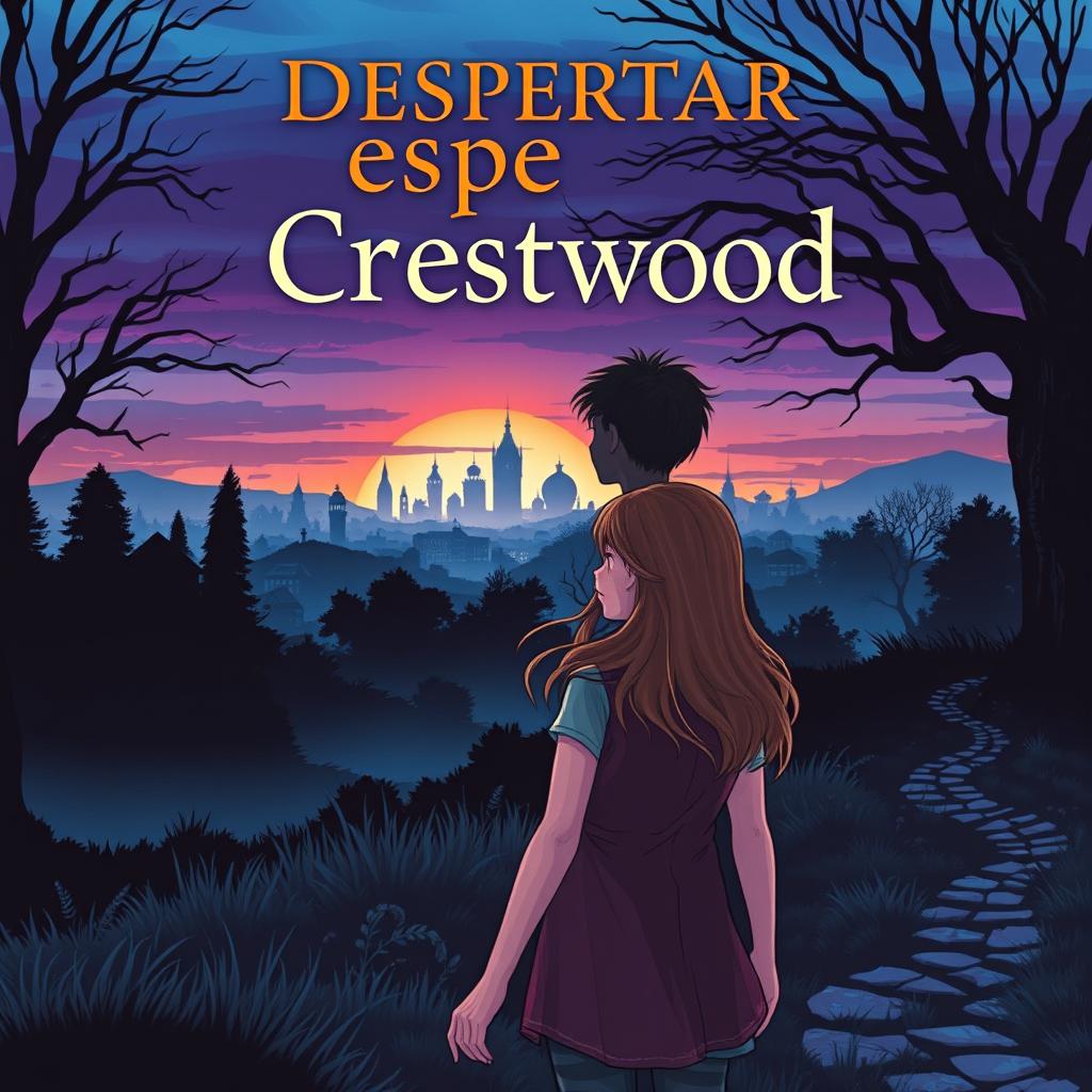 A book cover for the first volume, "Despertar," in the saga Segredos de Crestwood