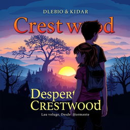 A book cover for the first volume, "Despertar," in the saga Segredos de Crestwood