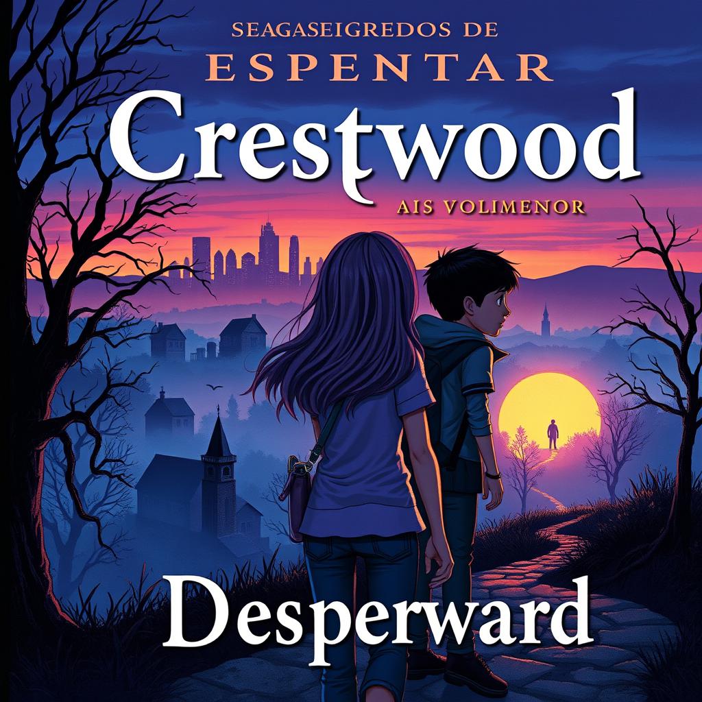 A book cover for the first volume, "Despertar," in the saga Segredos de Crestwood