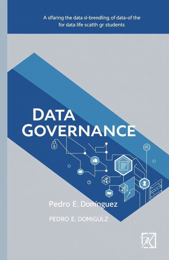 A reference book cover design titled 'Data Governance' by Pedro E