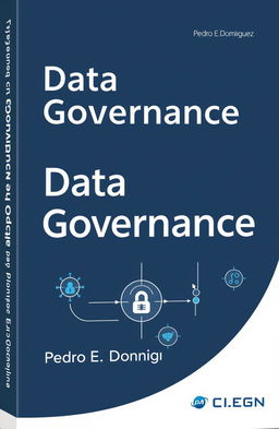 A reference book cover design titled 'Data Governance' by Pedro E