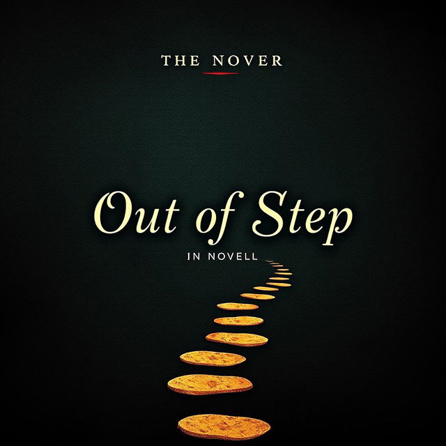 An enchanting book cover for the novel titled 'Out of Step'