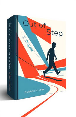 A captivating book cover illustration for the title 'Out of Step'