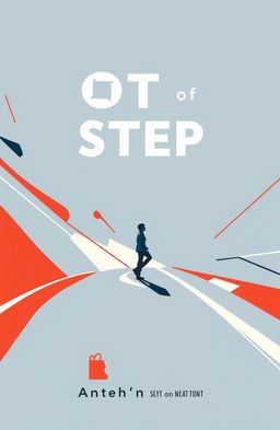 A captivating book cover illustration for the title 'Out of Step'