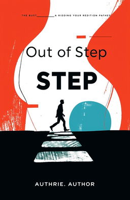 A captivating book cover illustration for the title 'Out of Step'