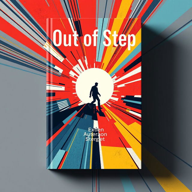 A captivating book cover for the title 'Out of Step'