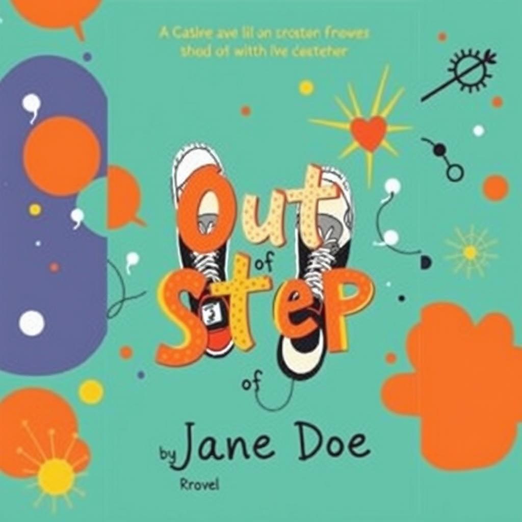 A compelling and visually striking book cover for a novel titled "Out of Step