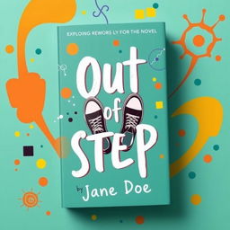 A compelling and visually striking book cover for a novel titled "Out of Step