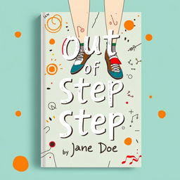 A compelling and visually striking book cover for a novel titled "Out of Step