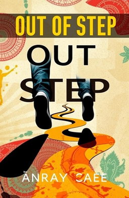 A captivating book cover for the title "OUT OF STEP"