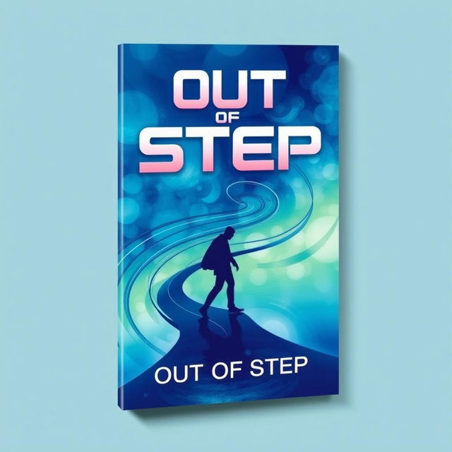 A dynamic book cover designed for the title "OUT OF STEP"