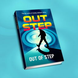 A dynamic book cover designed for the title "OUT OF STEP"