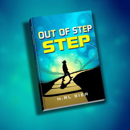 A dynamic book cover designed for the title "OUT OF STEP"