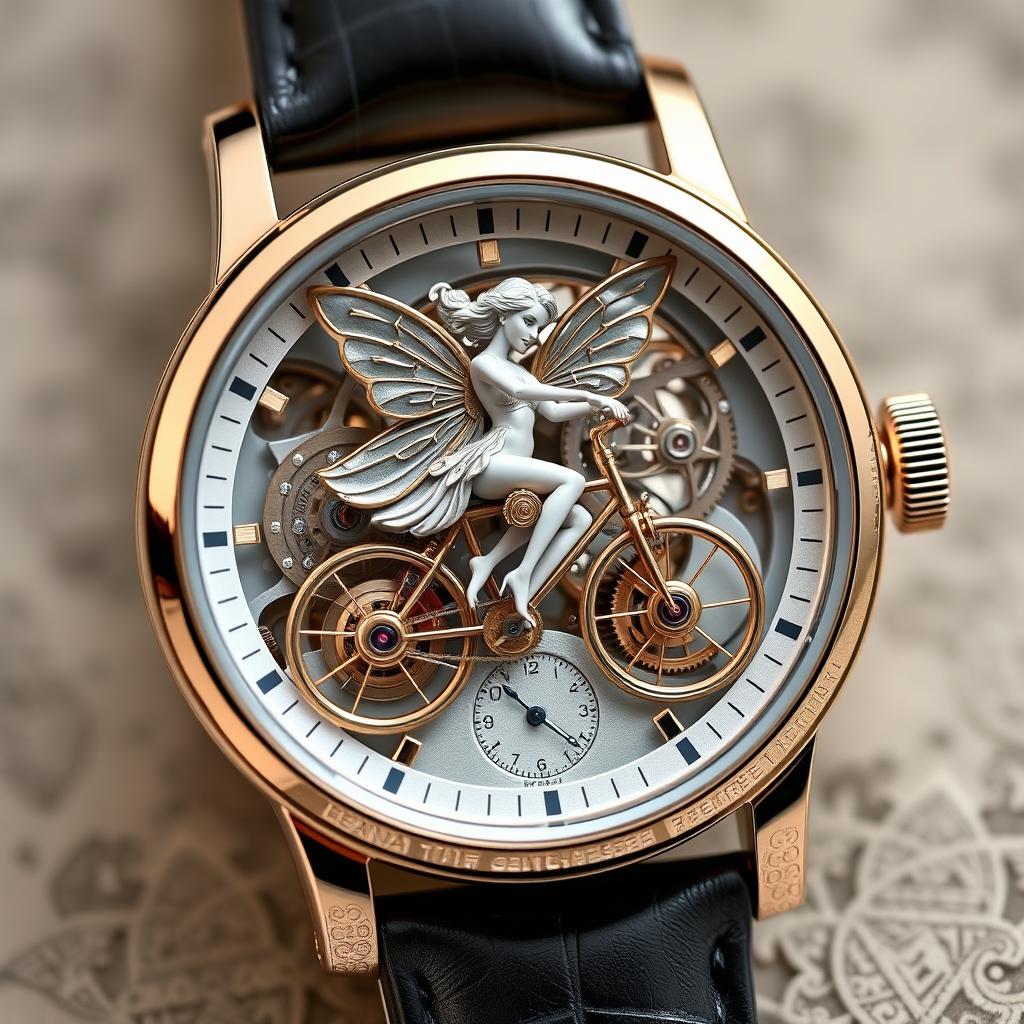 A luxurious "Lady Faerie Metier d'Art" concept watch showcasing an intricate design with a fairy theme