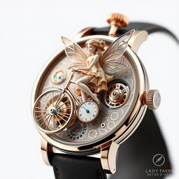 A luxurious "Lady Faerie Metier d'Art" concept watch showcasing an intricate design with a fairy theme