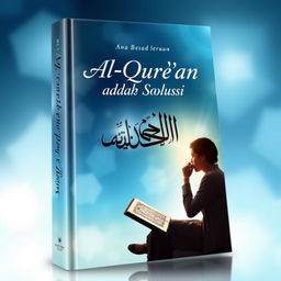 A book cover design for the title "Al-Qur'an adalah Solusi"