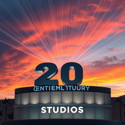 A modern and visually stunning depiction of the 20th Century Studios logo