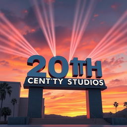 A modern and visually stunning depiction of the 20th Century Studios logo