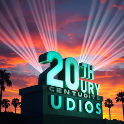 A modern and visually stunning depiction of the 20th Century Studios logo