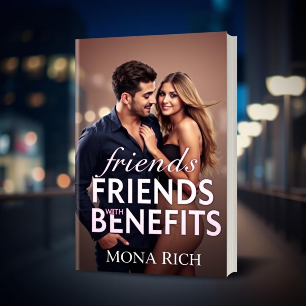 A captivating book cover design for the title 'Friends with Benefits,' authored by Mona Rich