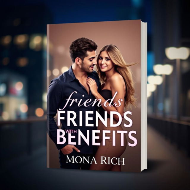 A captivating book cover design for the title 'Friends with Benefits,' authored by Mona Rich