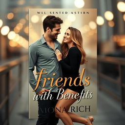 A captivating book cover design for the title 'Friends with Benefits,' authored by Mona Rich