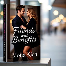 A captivating book cover design for the title 'Friends with Benefits,' authored by Mona Rich