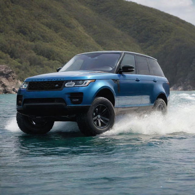 Envision a sturdy and luxurious off-shore watercraft that incorporates the muscular design and high-end aesthetics of a Range Rover SUV