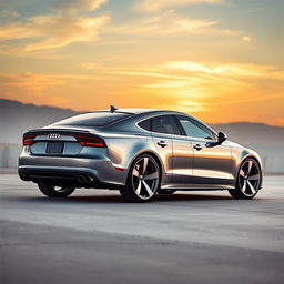 A 2016 Audi A7 with sleek 21-inch 7 double-spoke rims, captured in a vibrant setting